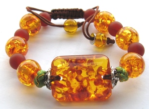 Amber bracelet from Crimeajewel
